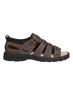 Hush Puppies Spartan Closed Back Brown Sandal