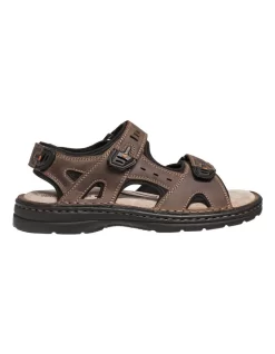 Hush Puppies Simmer Breathable Brown Sandal