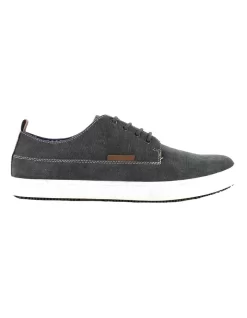 Hart Grey Canvas Lace Up Shoe
