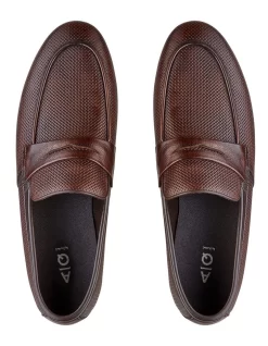 Cavarra Embossed Penny Loafers -Men Shoe Store 717190840 3 720x928