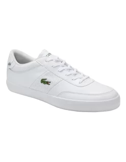 Lacoste Court-Master White Lace-Up Sneaker