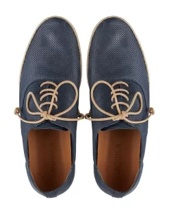 Cottesloe Perforated Leather Casual Shoes In Navy -Men Shoe Store 791099290 4 1 720x928