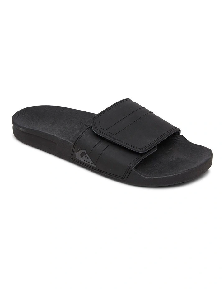 Quiksilver Rivi Slide Adjust Slider Sandals Black/Grey/Black 1 Quiksilver Rivi Slide Adjust Slider Sandals Black/Grey/Black