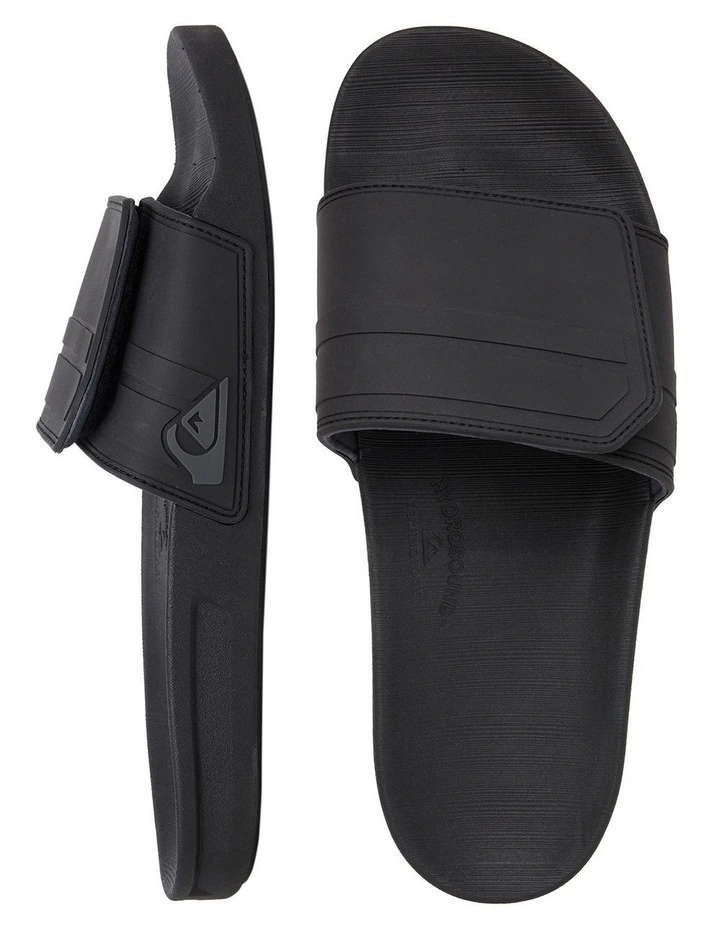 Quiksilver Rivi Slide Adjust Slider Sandals Black/Grey/Black 2 Quiksilver Rivi Slide Adjust Slider Sandals Black/Grey/Black - Image 2