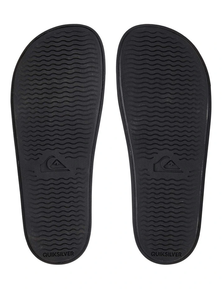 Quiksilver Rivi Slide Adjust Slider Sandals Black/Grey/Black 3 Quiksilver Rivi Slide Adjust Slider Sandals Black/Grey/Black - Image 3