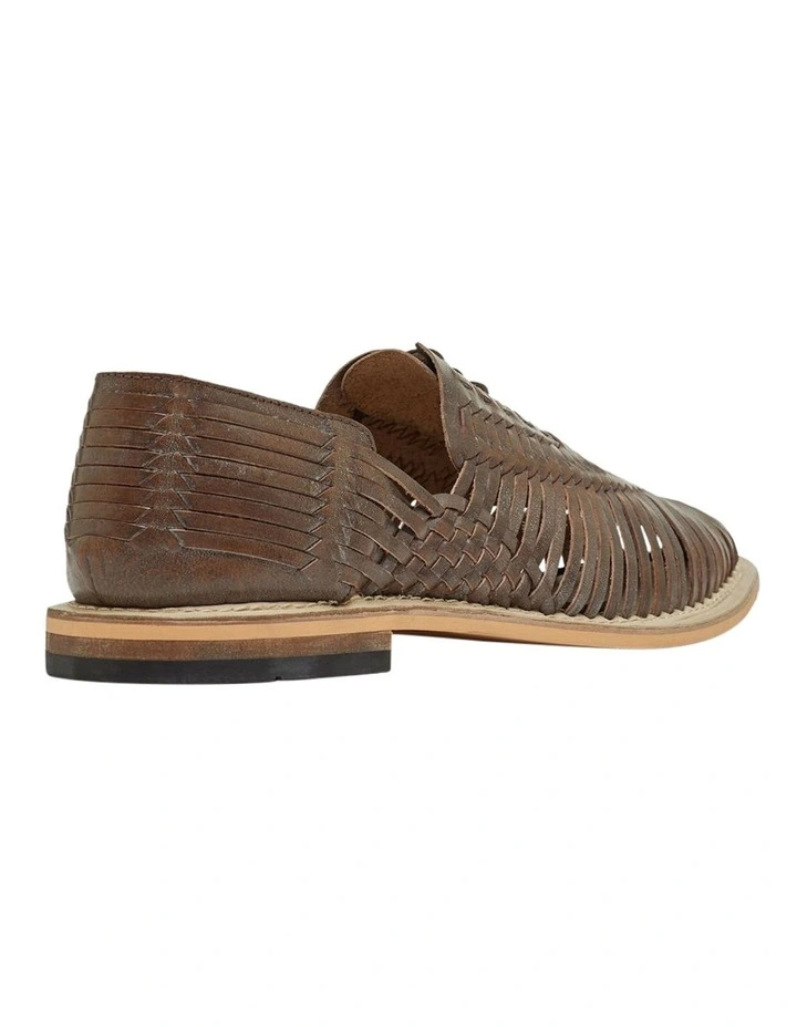 Oxford Maverick Chocolate Hurache Mandals 3 Oxford Maverick Chocolate Hurache Mandals - Image 3