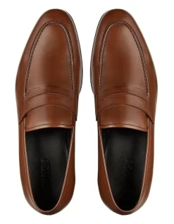 Hadden Brown Leather Penny Loafers 5 Hadden Brown Leather Penny Loafers -Men Shoe Store 866883160 3 720x928