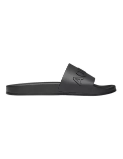 Ace Black Rubber Pool Slides In Black