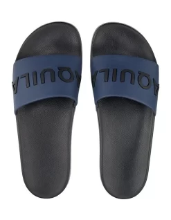 Ace Navy Rubber Pool Slides In Navy -Men Shoe Store 867200320 3 720x928