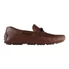 Balfort Brown Lizard Print Leather Driving Shoes