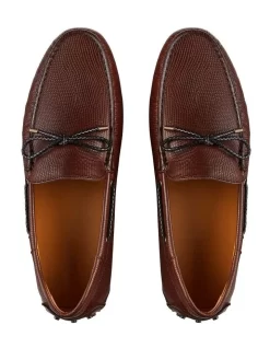 Balfort Brown Lizard Print Leather Driving Shoes -Men Shoe Store 867200770 4 720x928