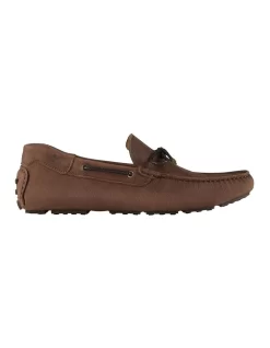 California Brown Nubuck Driving Shoes
