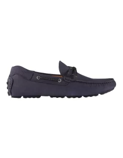California Navy Nubuck Driving Shoes