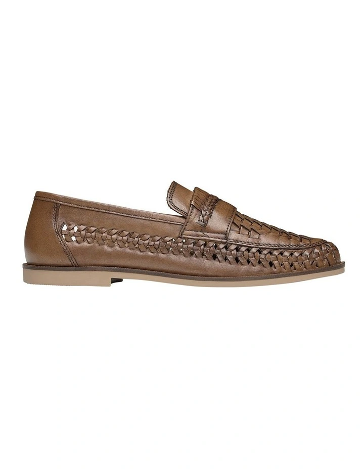 Trey Leather Slip On Shoes In Tan 1 Trey Leather Slip On Shoes In Tan