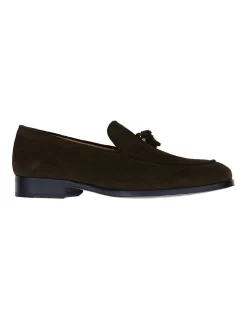 Suede Wesley Loafer Dark Brown