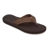 Quiksilver Left Coasta Brown Leather Thongs