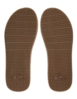 Quiksilver Left Coasta Brown Leather Thongs 5 Quiksilver Left Coasta Brown Leather Thongs -Men Shoe Store 910418680 3 720x928