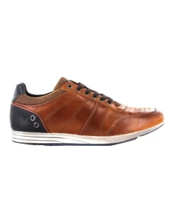 Goal Leather Tan Lace-Up Casual Sneaker