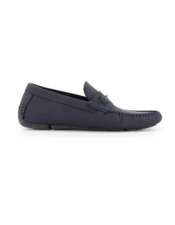 Dune London Boland Di Loafers In Navy