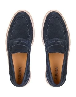 Princeton Suede Loafers In Navy 5 Princeton Suede Loafers In Navy -Men Shoe Store 939042370 3 720x928
