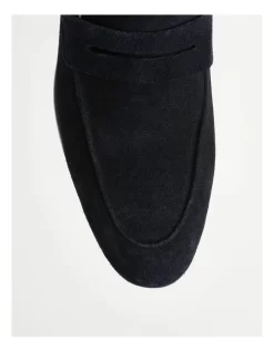 Austin Suede Loafer Loafer In Navy -Men Shoe Store 940221730 5 720x928