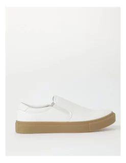 Leslie Cup Sole Slip On Slip On In White