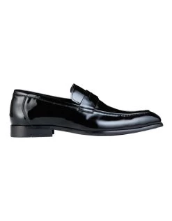 Ward Patent Leather Loafers In Black