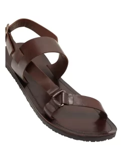 Oxford Nakoa Leather Sandals In Brown -Men Shoe Store 948937240 3 720x928