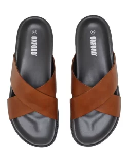 Oxford Pete Cross Over Slide In Tan -Men Shoe Store 948938230 5 720x928