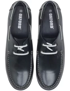 Oxford Logain Boatshoes In Navy -Men Shoe Store 948938590 5 720x928