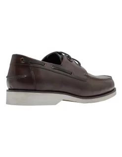 Oxford Logain Boatshoes In Chocolate -Men Shoe Store 948938680 4 720x928