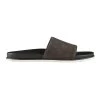 Bronte Nubuck Pool Slides In Charcoal