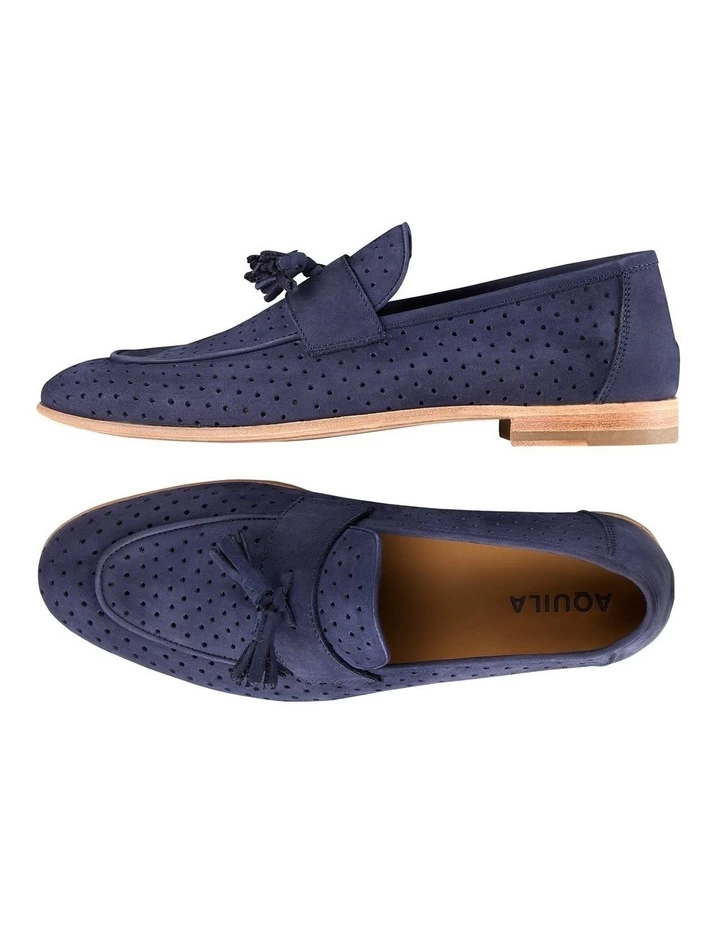 Carlo Nubuck Loafers In Blue 2 Carlo Nubuck Loafers In Blue - Image 2