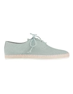 Cottesloe Leather Espadrilles In Green