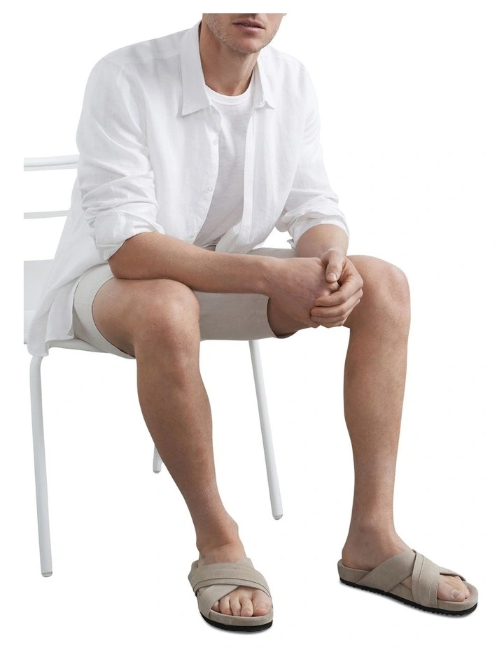 French Connection Reid Leather Cross Over Slide 2 French Connection Reid Leather Cross Over Slide - Image 2