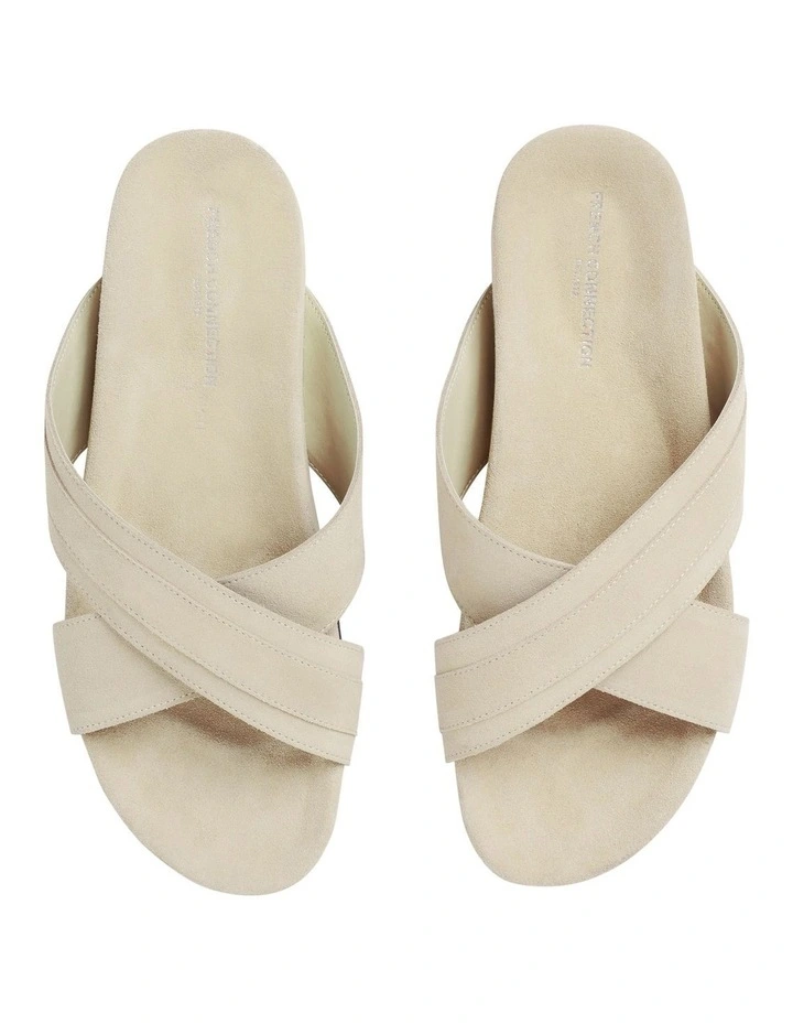 French Connection Reid Leather Cross Over Slide 4 French Connection Reid Leather Cross Over Slide - Image 4