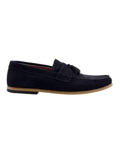Dune London Bart Loafers In Blue