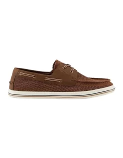 Dune London Burnner Boat Shoe In Tan