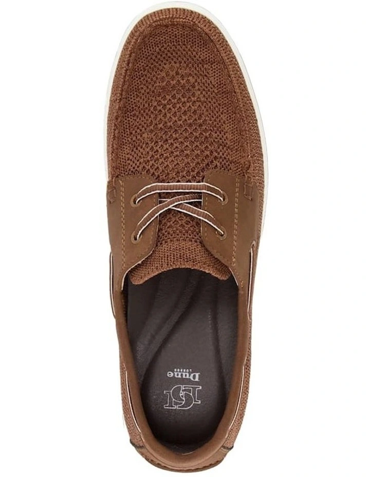 Dune London Burnner Boat Shoe In Tan 4 Dune London Burnner Boat Shoe In Tan - Image 4