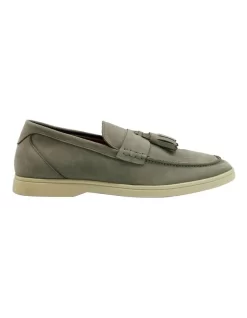 Dune London Bloom Loafer In Sage