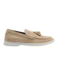 Dune London Bloom Tassel Loafer In Sand