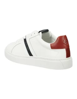 Gant Mc Julien Leather Sneaker In White -Men Shoe Store 957369430 4 720x928