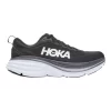 Hoka One One Bondi 8 Wide Mens Running Shoes In Black/White