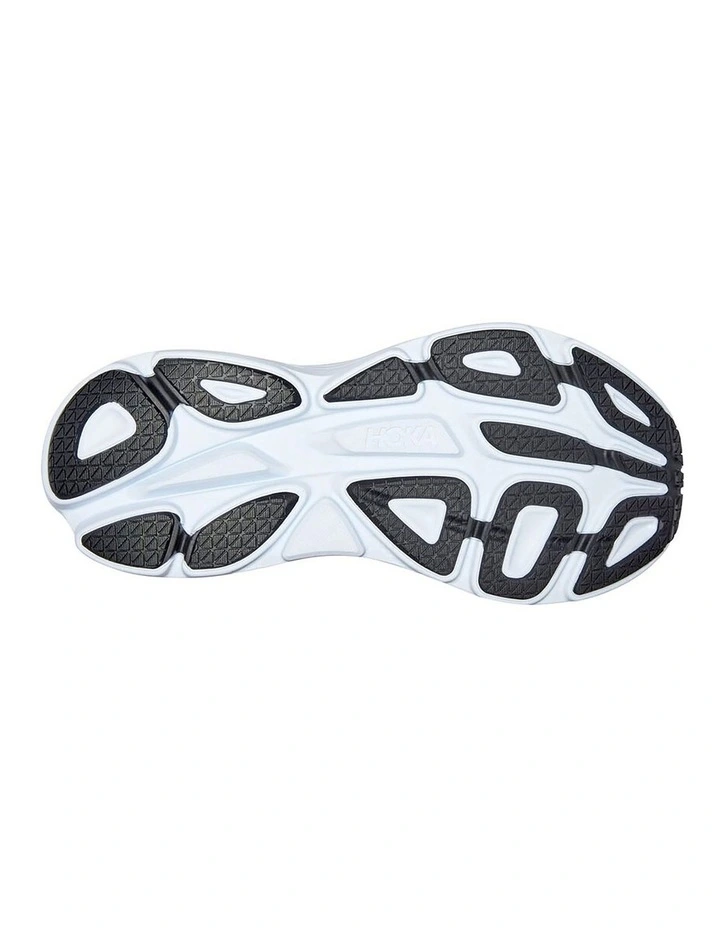 Hoka One One Bondi 8 Wide Mens Running Shoes In Black/White 4 Hoka One One Bondi 8 Wide Mens Running Shoes In Black/White - Image 4