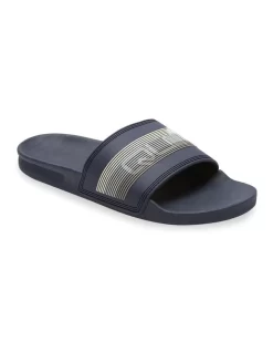 Quiksilver Rivi Wordmark Slide Sandal In Blue