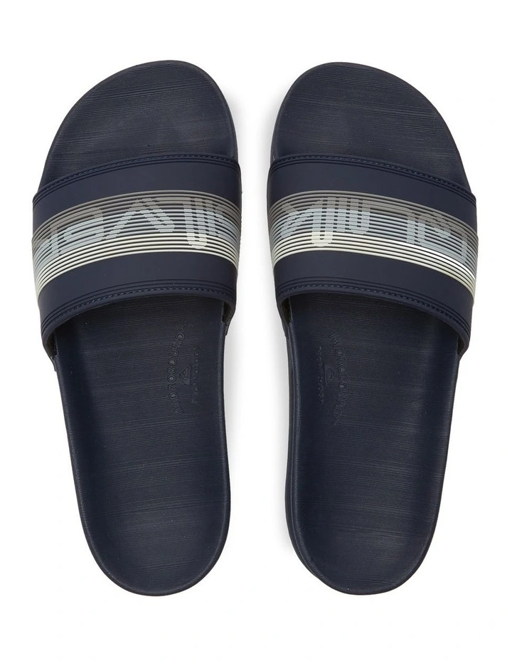 Quiksilver Rivi Wordmark Slide Sandal In Blue 3 Quiksilver Rivi Wordmark Slide Sandal In Blue - Image 3