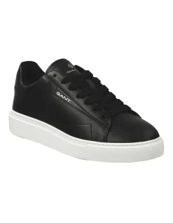 Gant Mc Julien Leather Sneaker In Black -Men Shoe Store 968727430 4 720x928