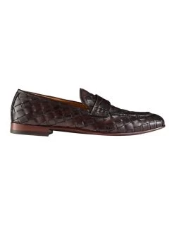 Giovanni Leather Loafers In Brown