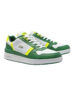 Lacoste T-clip Sneakers In White/Green -Men Shoe Store 974581570 3 1 720x928