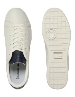 Lacoste Carnaby Pro Luxe Sneakers In White/Navy -Men Shoe Store 974582110 4 720x928